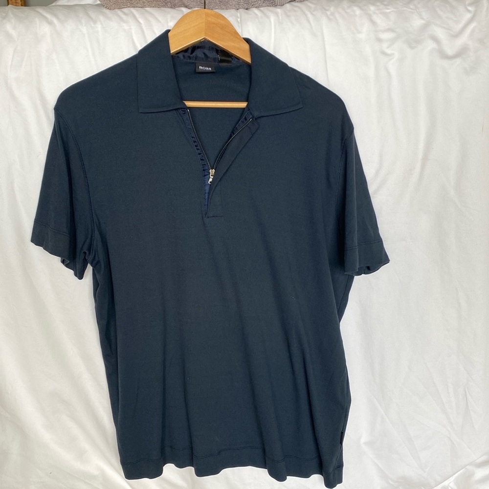 Hugo Boss Mens 1/2 zip Shirt